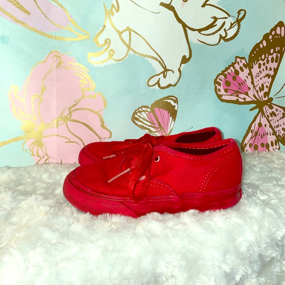 Girls red vans